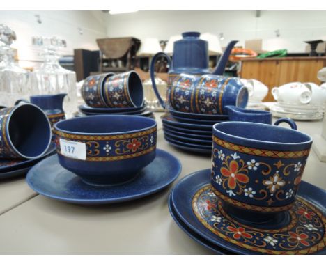 A part tea service 'Wiuterliug' by Schwarzenbach, Bavaria West Germany