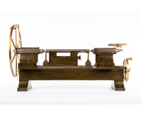 A JOSEPH WHITWORTH AND CO BRASS AND STEEL BENCH MICROMETER, English, third quarter of the 19th century,signed Sir Joseph Whit