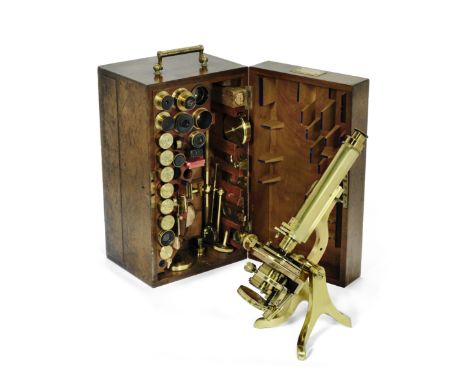 A Henry Crouch/Smith Beck &amp; Beck monocular/binocular compound microscope,  English,  circa 1865,signed on the foot Henry 