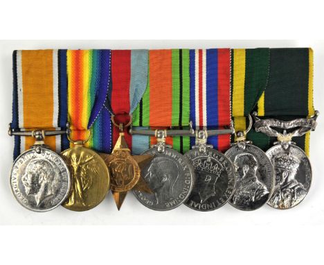 WWI medal group to 756 GNR. T. SNOWDEN. R. A. Victory Medal, War Medal, 1939-1945 Star, Defence Medal, War Medal, Territorial