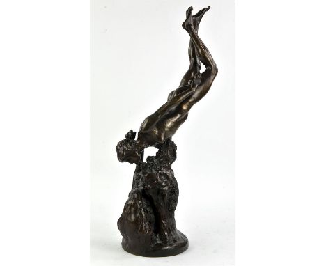 Mary Pownall Bromet (1862-1937), patinated bronze figure of a nude signed M. Pownall 1909, H 52cmCondition Report:  Some ligh