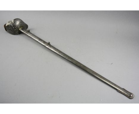 A LATE VICTORIAN BRITISH OFFICERS SWORD AND METAL SCABBARD, the sword is by 'Henry Wilkinson, Pall Mall, London, the blade is