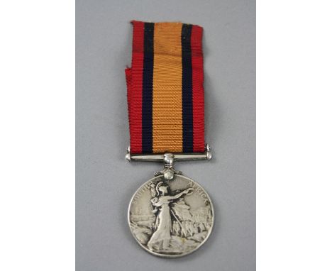 A QUEENS SOUTH AFRICA MEDAL, no bars, named to 5762 PTE J.W. Brightman, North Staffordshire Regiment, this medal appears to b