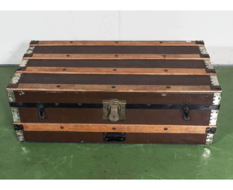 A wood bound trunk
