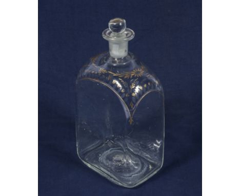 A small glass decanter