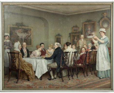 A large framed print size 53 x 68cm