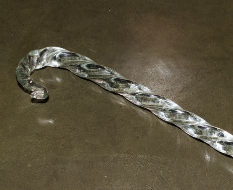 A nailsea glass walking stick