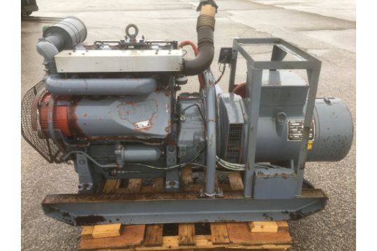 A 33.5 KVA Skid Mounted Diesel Generator with Lister 4 Cylinder engine