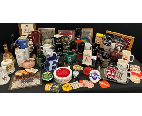 Breweriana - Collectors, Advertising - Martini, Southern Comfort, Dewar’s White Label, Budweiser;  Wade Johnnie Walker Scotch