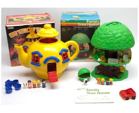 Palitoy/Bluebird vintage pair (1) Palitoy Discovery Time Family Tree House with instruction leaflet; (2) Bluebird Big Yellow 