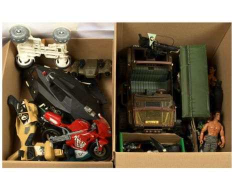 Hasbro Action Man, a large quantity of loose modern issue action figures, various instruction leaflets / ephemera / catalogue