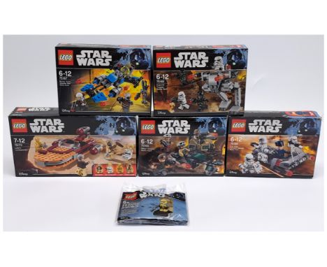 Lego (Sealed) Star Wars group to include (1) #75166 First Order Transport Speeder Battle Pack; (2) #75167 Bounty Hunter Speed