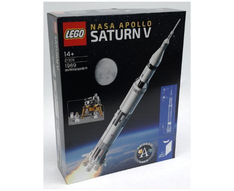 Lego (Sealed) #21309 NASA Apollo Saturn V, within Mint sealed packaging.