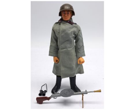 Palitoy Action Man vintage loose/unboxed Russian Infantry figure, blonde flock hair, gripping hands, eagle eyes, dynamic body