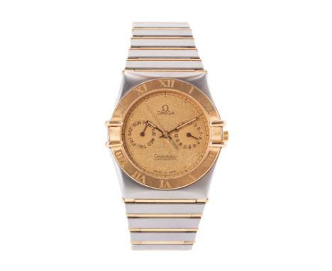 Omega Constellation Chronometer Day DateQuartzwerk, Kal. 1444, Gehäuse Stahl und Gold, Durchmesser 33 mm, Armband Stahl und G