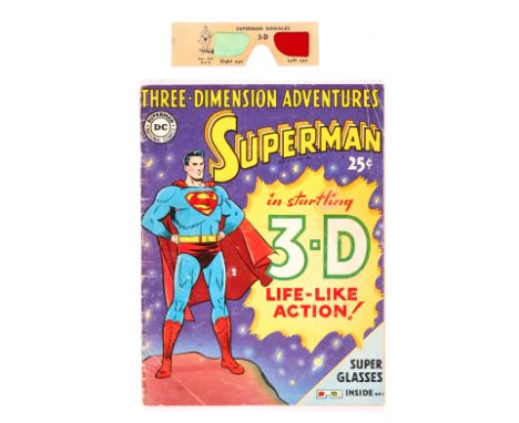 Superman Three-Dimension Adventures (1953) with Superman 3-D Goggles. New art on the Origin of Superman and The Man Who Stole