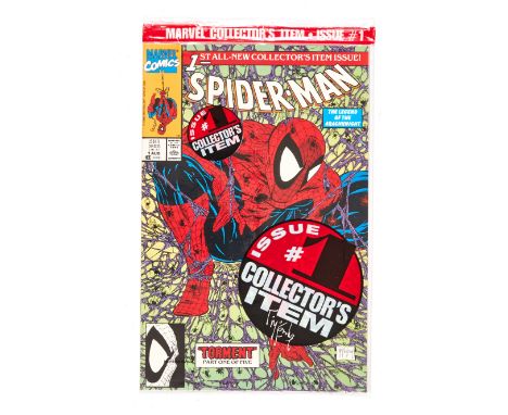 Spider-Man 1 (1990) Torment Part One Collector's Item signed to illustrated bag by Todd McFarlane [nm/mt]. No Reserve