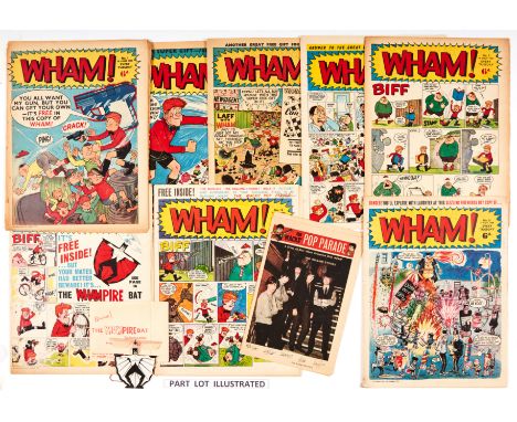 WHAM! (1964-66) 1-187 Complete run wfgs: No 15 Whampire Bat (as new in original envelope), 16 wfg The Wacks' Pop Parade (Ston