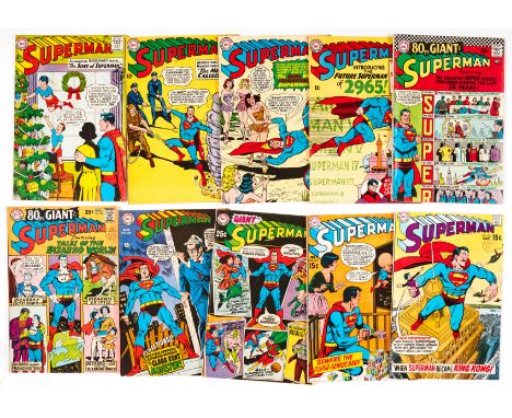 Superman (1964-70) 166, 177, 180, 181, 193, 202, 209, 217, 224, 226. (# 193, 217 cents copies). 177, 180, 224, 226 [vfn-/vfn]