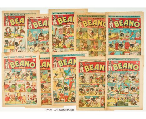 Beano (1945) 249-274 Complete year including propaganda war issues. First 'Six Brands for Bonnie Prince Charlie' double page 