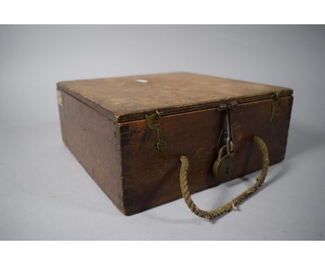 A Vintage Pine Box Containing Various Vintage Tools Etc. 