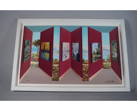 A Contemporary John Wilson 3D Print, 'Monet Gallery', with Authentication Certificate No. 95, Signed and Numbered 12/95 