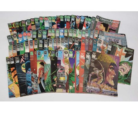 Green Arrow, No's. 0, 1-7, 10-17, 19-118, 120, 121 and 123; Green Lantern and Green Arrow, No's. 92-96 and 98; Green Lantern 