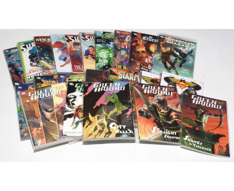 Graphic Novels and Compilation Albums, in hardback and soft covers: Green Arrow, Trinity, Starman, Green Lantern, Storm Watch