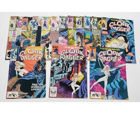 Cloak and Dagger, No's. 1-5, 7-11; and Cloak and Dagger Limited Series, No's. 1-4.