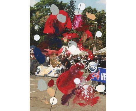 'Oh Lucy, come see this world with me (Le Mans)' medium: Photograph with enamel overlay PLEASE NOTE THAT FINAL INVOICES WILL 