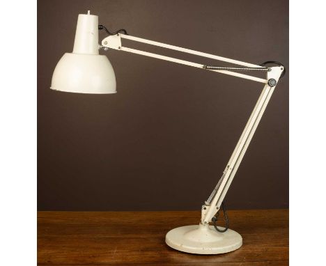 A Herbert Terry Anglepoise Model 82 lamp on its original base105cm high (adjustable)Qty: 1Some scuffing to the base. Scratchi