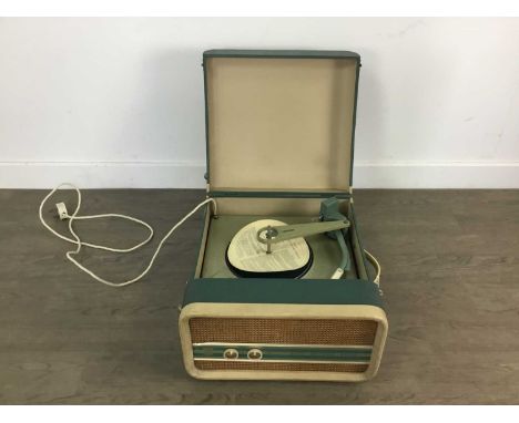 PORTABLE RECORD PLAYER maker Phillips All the buttons and moving parts appear to work.&nbsp; We are unable to test electrical