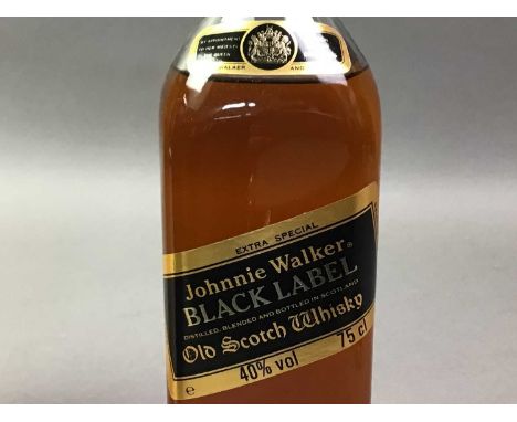 2 HALF BOTTLES AND 1 FULL SIZED BOTTLE OF SCOTCH WHISKY INCLUDING JOHNNIE WALKER 12 YEAR OLD BLACK LABEL 40% ABV / 75cl &amp;