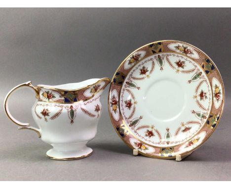 ROYAL ALBERT PART TEA SERVICE AND AN ARKLOW PART TEA SERVICE  the Royal Albert service in the Damask pattern
