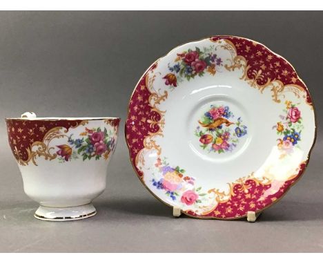 PARAGON PART TEA SERVICE ROCKINGHAM PATTERN  comprising cups, saucers, plates and cream jug