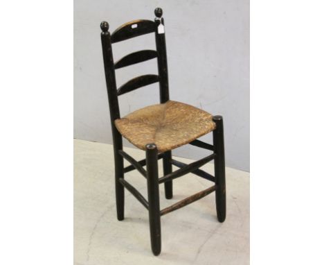Antique ladder back child's chair 
