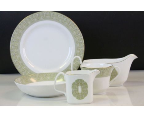 Royal Doulton Sonet part dinner service to include plates, cups, jugs, saucers etc 