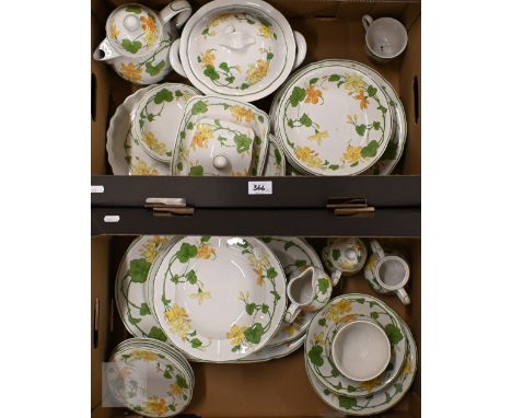 A Villeroy &amp; Boch 'Geranium' dinner/coffee part service (2 boxes) 