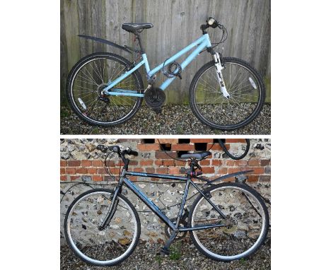A Dawes Discovery mountain bike to/w a Dawes alloy framed step through bike, both a/f (2)