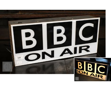 A vintage BBC 'ON AIR' illuminated sign, 19.5 x 45 cm