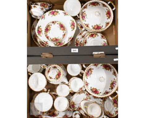 A Royal Albert 'Old Country Roses' dinner/tea service (2 boxes) 