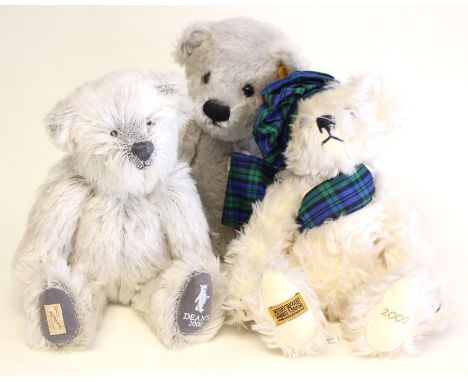 Steiff: A Steiff Classic Bear, EAN039676, 35cms approx; together with a Merrythought 2000 Bear and Deans 2000 Bear (3)