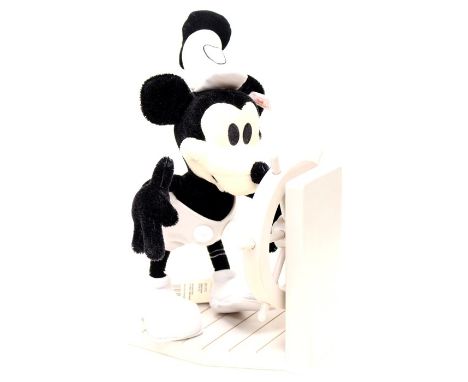 Steiff: A Steiff Mickey Mouse as Steamboat Willie, complete with ships wheel, 651472, Limited Edition No. 4514, button in ear