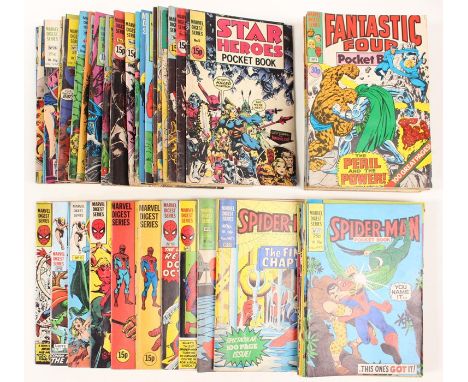 Marvel: A collection of Marvel Digest Series comics to include: Spider-Man #1, #2, #3, #4, #5, #6, #7, #8, #9, #10, #11, #12,