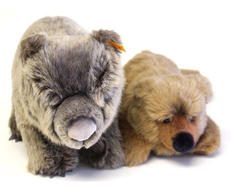 Steiff: A Steiff Pummy Bear, No. 069888; together with a Steiff 'Womby Wombat', No. 064951. (2)