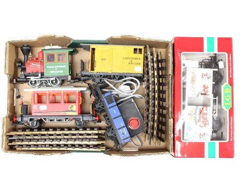 G Gauge: A LGB G scale Fantasy Railway Set, 90770 together with a boxed Brauhaus Truck, No. 46260.