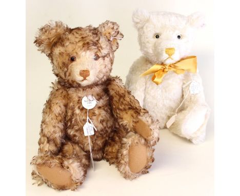 Steiff: A Steiff 2000 Champagne Bear, EAN 654763, 40cms approx, limited edition, white tag; together with 1926 Replica Bear, 