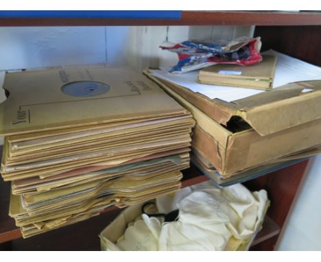 A collection of gramophone records, including original Disney Snow White, Sandy Powell and 1930's Dance