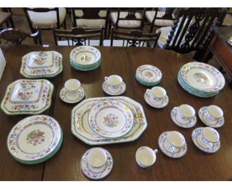 A Copeland Spode 'Chinese Rose' pattern part breakfast service, with two tureens and covers and serving plates