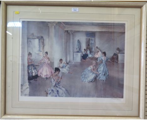 Sir William Russell Flint Casual Assembly Lithograph Signed in pencil and with blind stamp, Frost & Reed label verso and orig